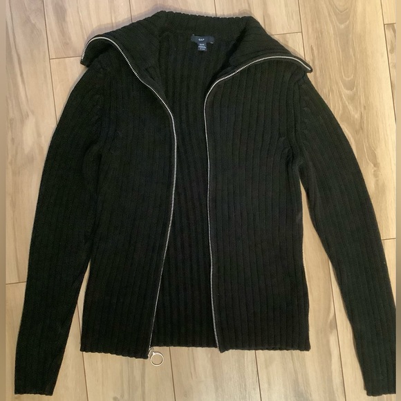 GAP EUC ring zip cotton cardigan - Picture 3 of 12